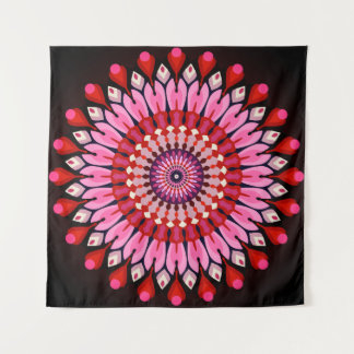 Pink Mandala Tapestry