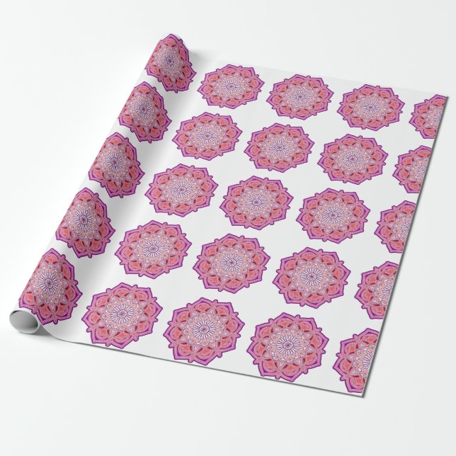 pink mandala WRAPPING PAPER (Unrolled)