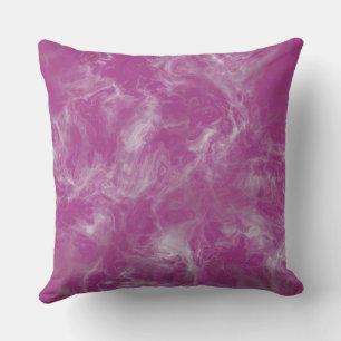 Pink Marble abstract Throw Pillow