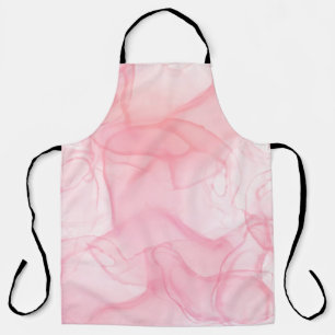 Pink marble background, fluid art background apron