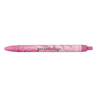 pink marble beautiful texture pattern personalize black ink pen