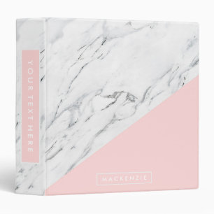 Pink & Marble Binder
