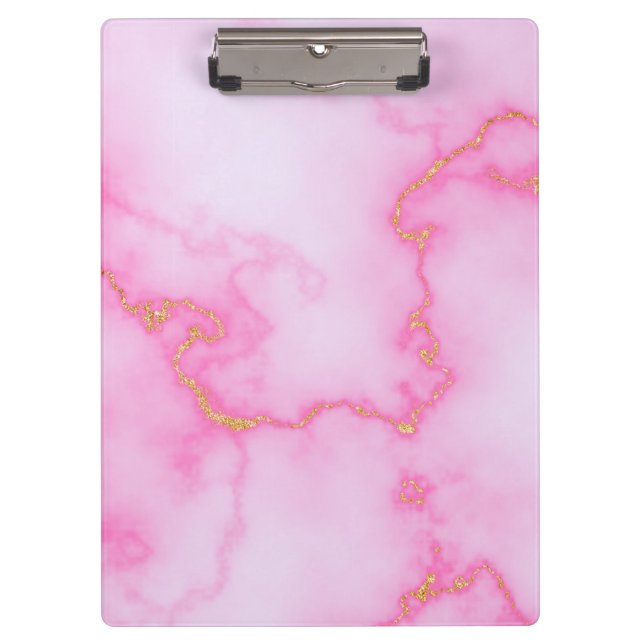 Pink Marble Clipboard (Front)
