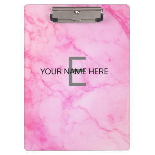 Pink Marble  Clipboard