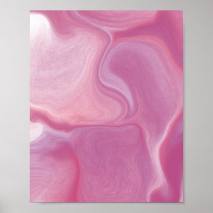 Pink Marble Effect Poster