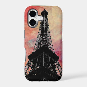 Pink Marble Eiffel Tower iPhone 5 Cae
