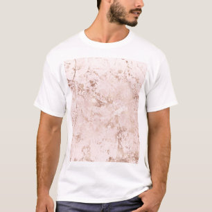 Pink marble: golden texture background. T-Shirt