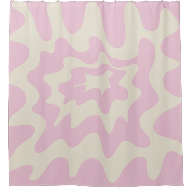 Pink Marble Groovy Wavy Stripe Modern Spring (Front)