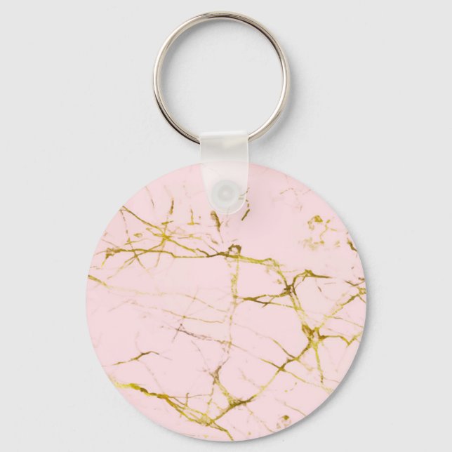 Pink Marble Keychain (Front)