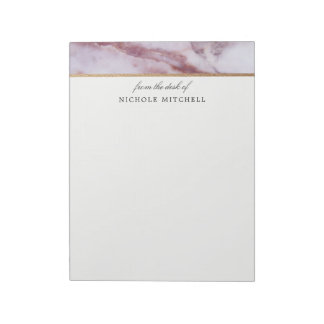 Pink Marble Notepad