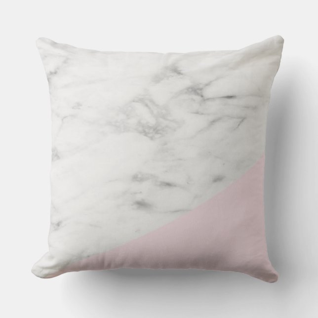 Pink Marble Pillow (Front)