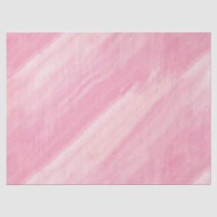 Pink Marble Pouring Ombre Brush Strokes Stripes Tissue Paper