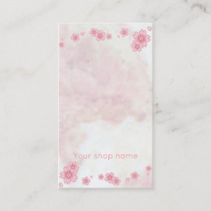 Pink marble Sakura earring cards