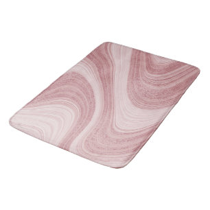 Pink Marble Swirl Bath Mat