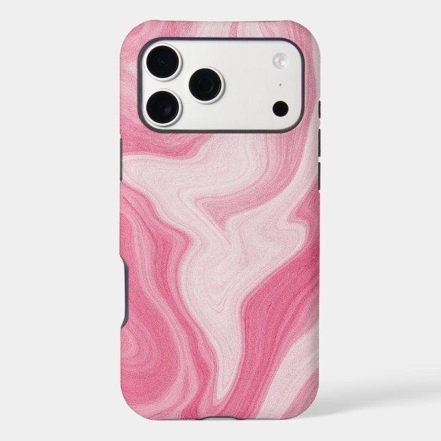 Pink Marble Swirl Pattern – Aesthetic Abstract  (Verso)
