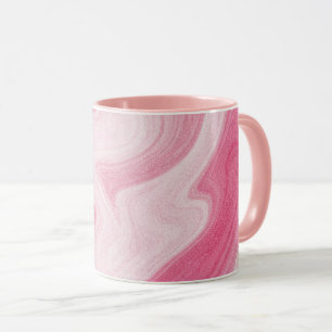 Pink Marble Swirl Pattern – Aesthetic Abstract  Mug