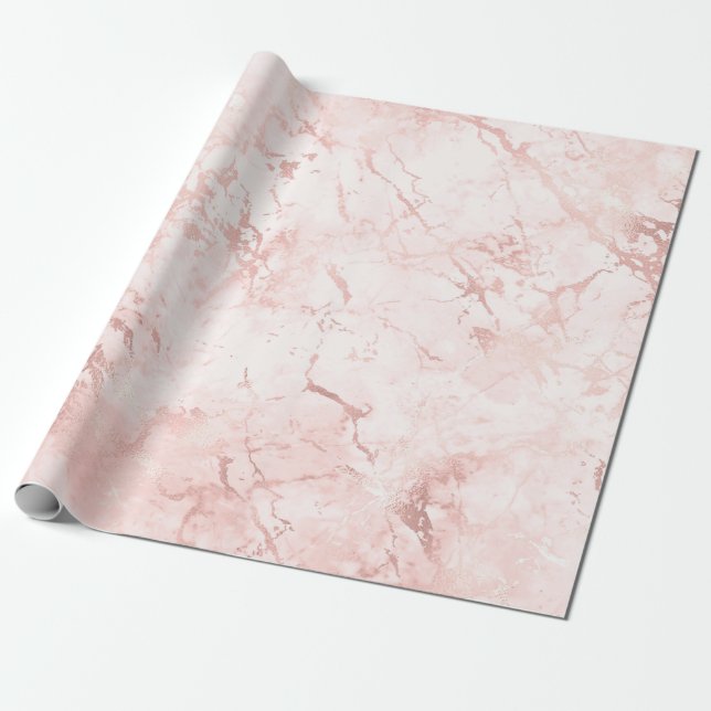pink marble wrapping paper (Unrolled)