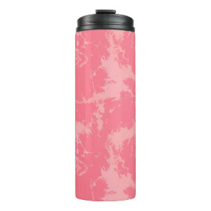 Pink Marbled Cloud abstract Thermal Tumbler