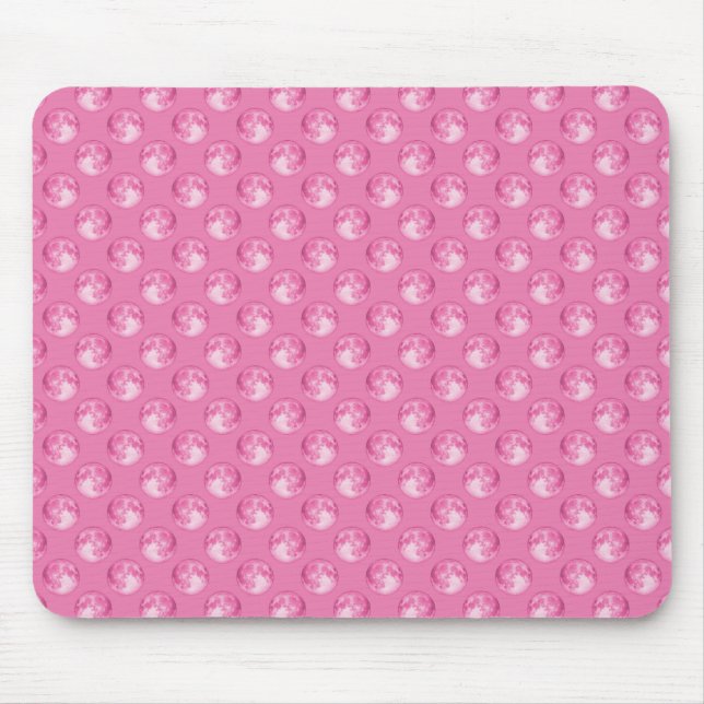Pink Marbles Pattern Mouse Pad (Front)