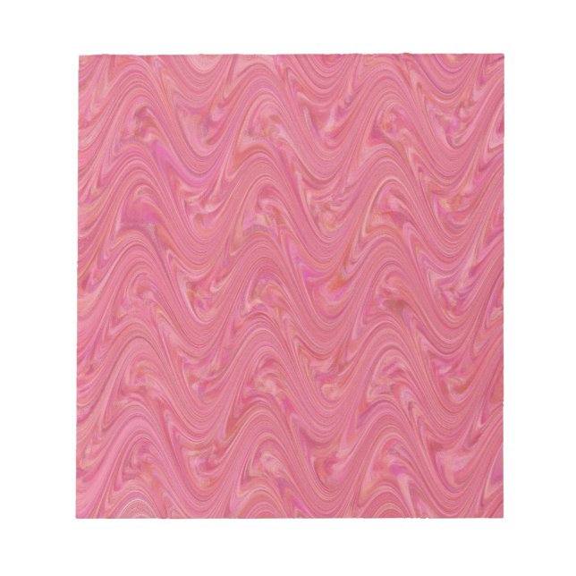 Pink Marbling Pattern Notepad (Front)