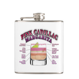 PINK MARGARITA Cocktail Recipe Art Hip Flask