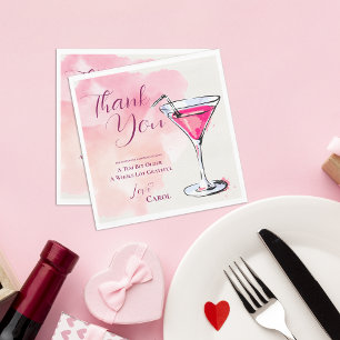 Pink Martini A Tini Bit Older Birthday Party Paper Napkin