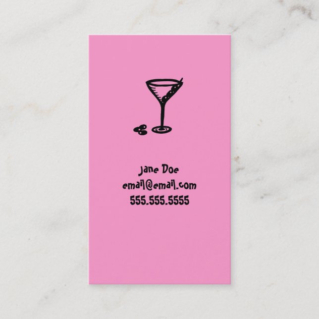 Pink Martini Calling Card (Front)