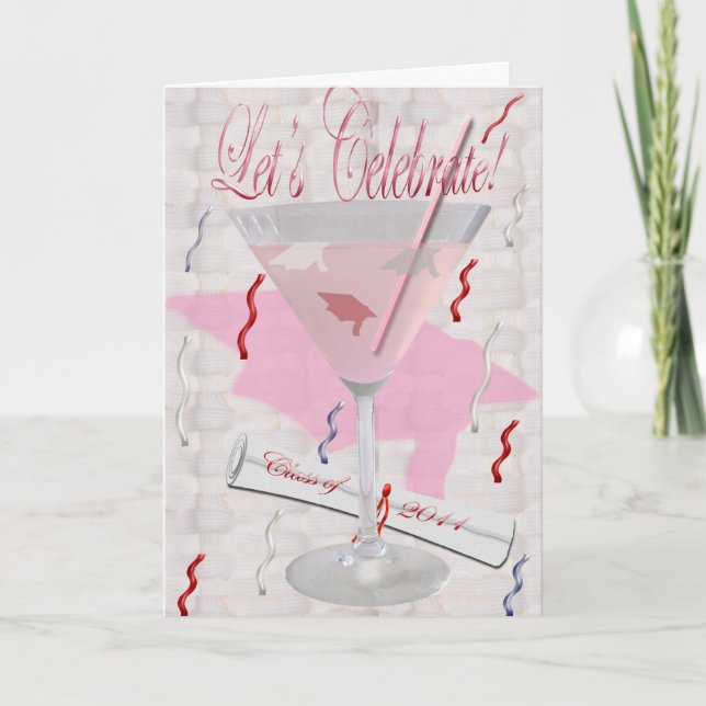 Pink Martini Grad Invitation (Front)