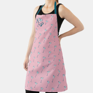 Pink Martini Monogram Apron