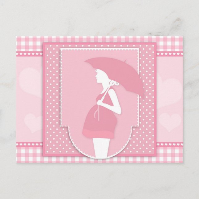 pink maternity postcard (Front)