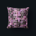 Pink, Mauve and black rose geometric Throw Pillow<br><div class="desc">Pink,  Mauve and black rose geometric</div>