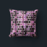 Pink, Mauve and black rose geometric Throw Pillow<br><div class="desc">Pink,  Mauve and black rose geometric</div>