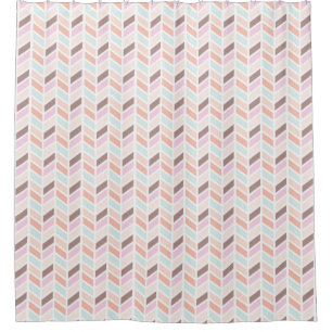 Pink, Mauve, Blue Herringbone Pattern Design