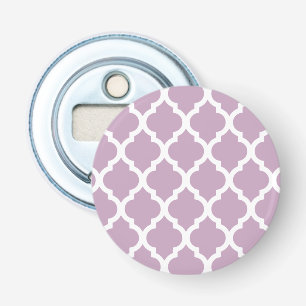 Pink Mauve Mist Moroccan Tile Trellis Bottle Opener