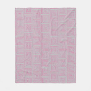 Pink Maze Fleece Blanket
