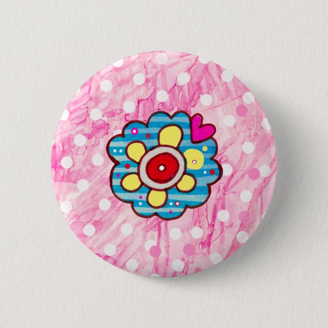 Pink Me BonBon 2 Inch Round Button (Front)
