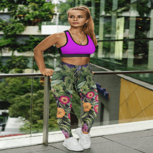 Pink Meadow Floral Leggings