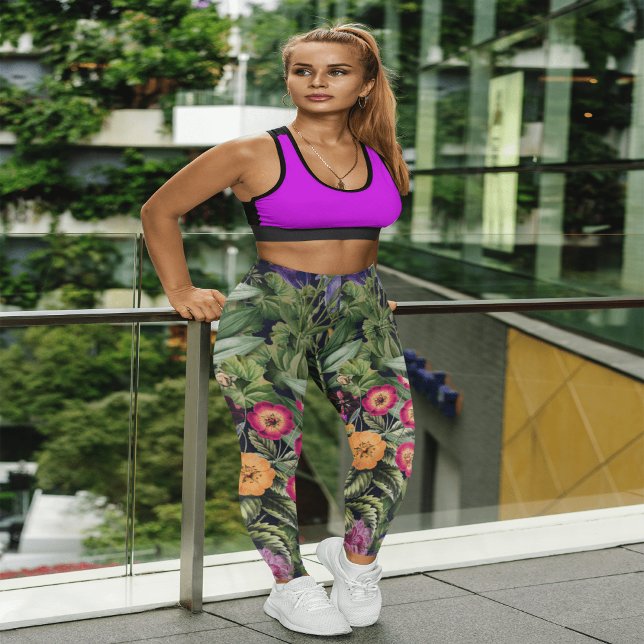 Pink Meadow Floral Leggings (Creator Uploaded)