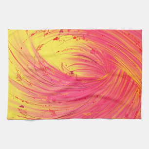 Pink Meadow Kitchen Towel