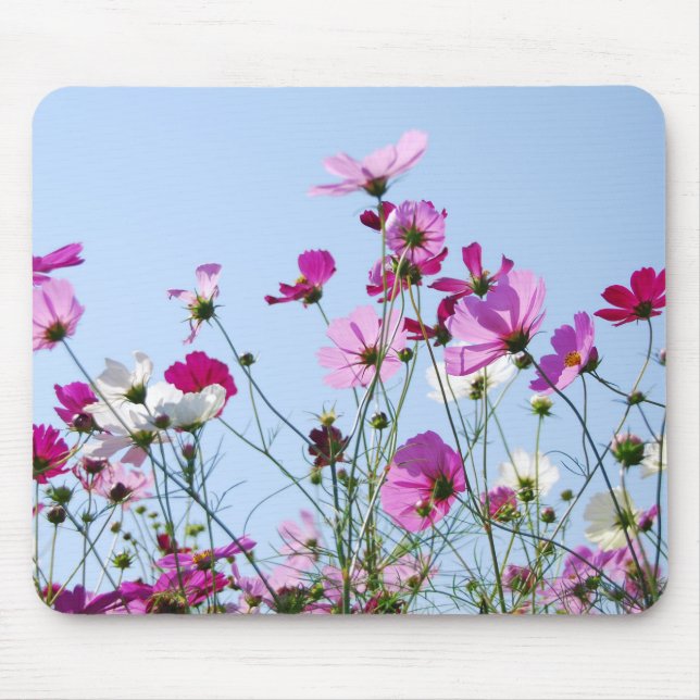 Pink Meadow Mouse Pad (Front)