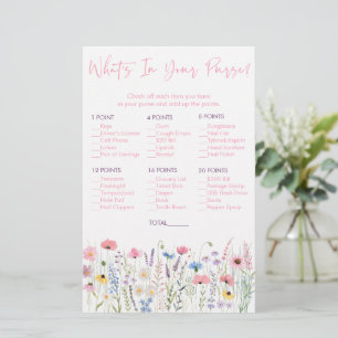 Pink Meadow Wildflowers What's In Your Purse Game