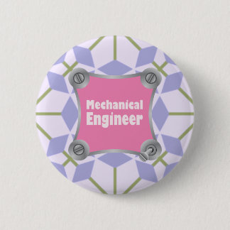 Pink Mechanical Engineer 2 Inch Round Button