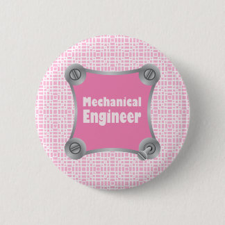 Pink Mechanical Engineer 2 Inch Round Button