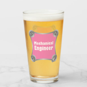 Pink Mechanical Engineer Fastener Glass