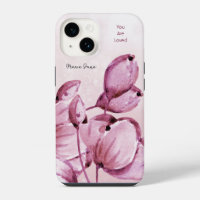Pink Merlot Peonies Buds Personalized
