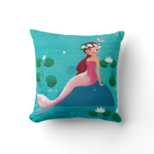 Pink Mermaid Cushion