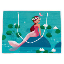Pink Mermaid Gift Bag