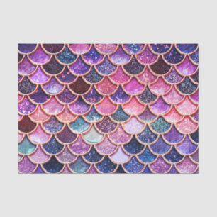 Pink Mermaid Glitter Scales- Mermaid Scales Tissue Paper