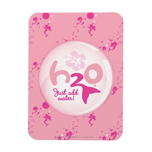 Pink Mermaid Pattern Magnet (Vertical)