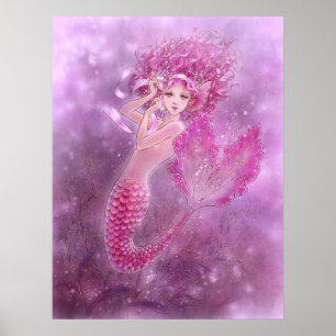 Pink Mermaid Print